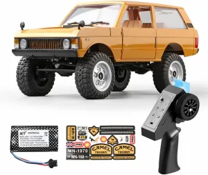 MN-168 1/12 RC Car for Adults, 2.4G RC Buggy RC Truck RC Off-Road Car 4WD RC Crawler, Remote Control Car with Lights Truck Buggy All-Terrain RC Electric Climbing Vehicle -RTR