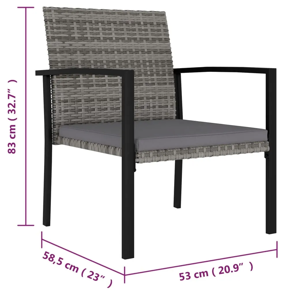 Modern Dining Chairs Outdoor Patio Rattan Dining Chair Poly Rattan