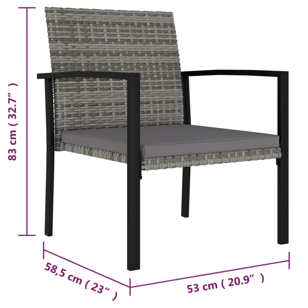 Modern Dining Chairs Outdoor Patio Rattan Dining Chair Poly Rattan