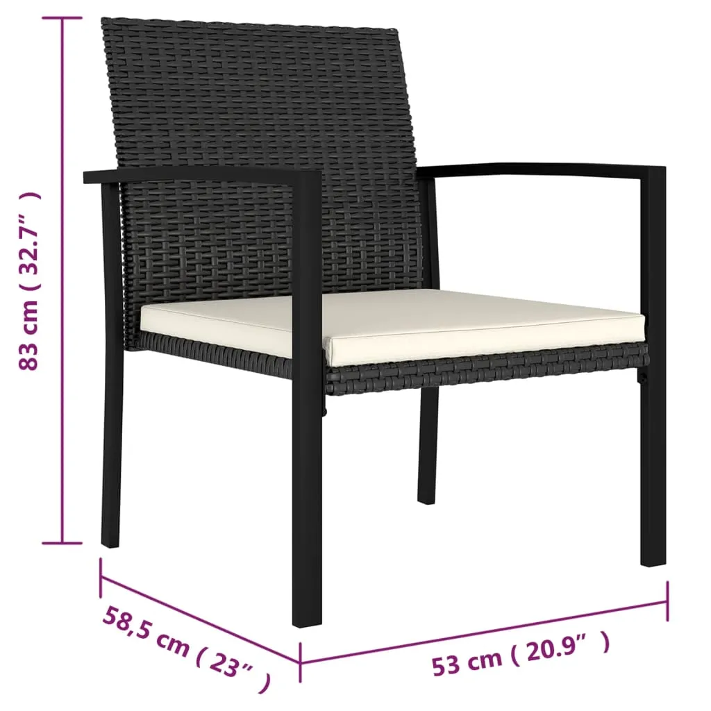 Modern Dining Chairs Outdoor Patio Rattan Dining Chair Poly Rattan