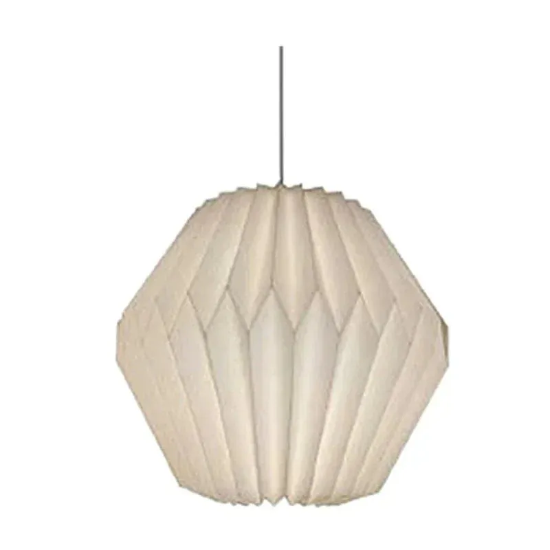 Modern Paper Lantern – Origami Foldable Hanging Lamp for Living Room & Bedroom | Minimalist, Scandinavian Design Light