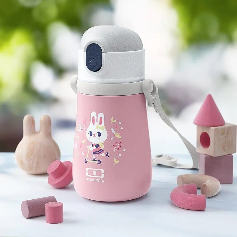 Monbento  MB Stram Insulated Kids Bottle-Pink Bunny
