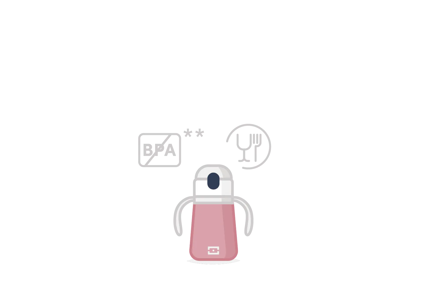 Monbento  MB Stram Insulated Kids Bottle-Pink Bunny