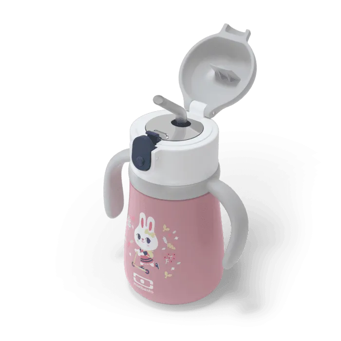 Monbento  MB Stram Insulated Kids Bottle-Pink Bunny