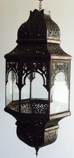 Moorish metal large lantern - handmade Moorish Lighting