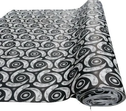 Mopak Décor ShelfLiner used for Wardrobe kitchen cabinet Drawer Slab Roll (Black)