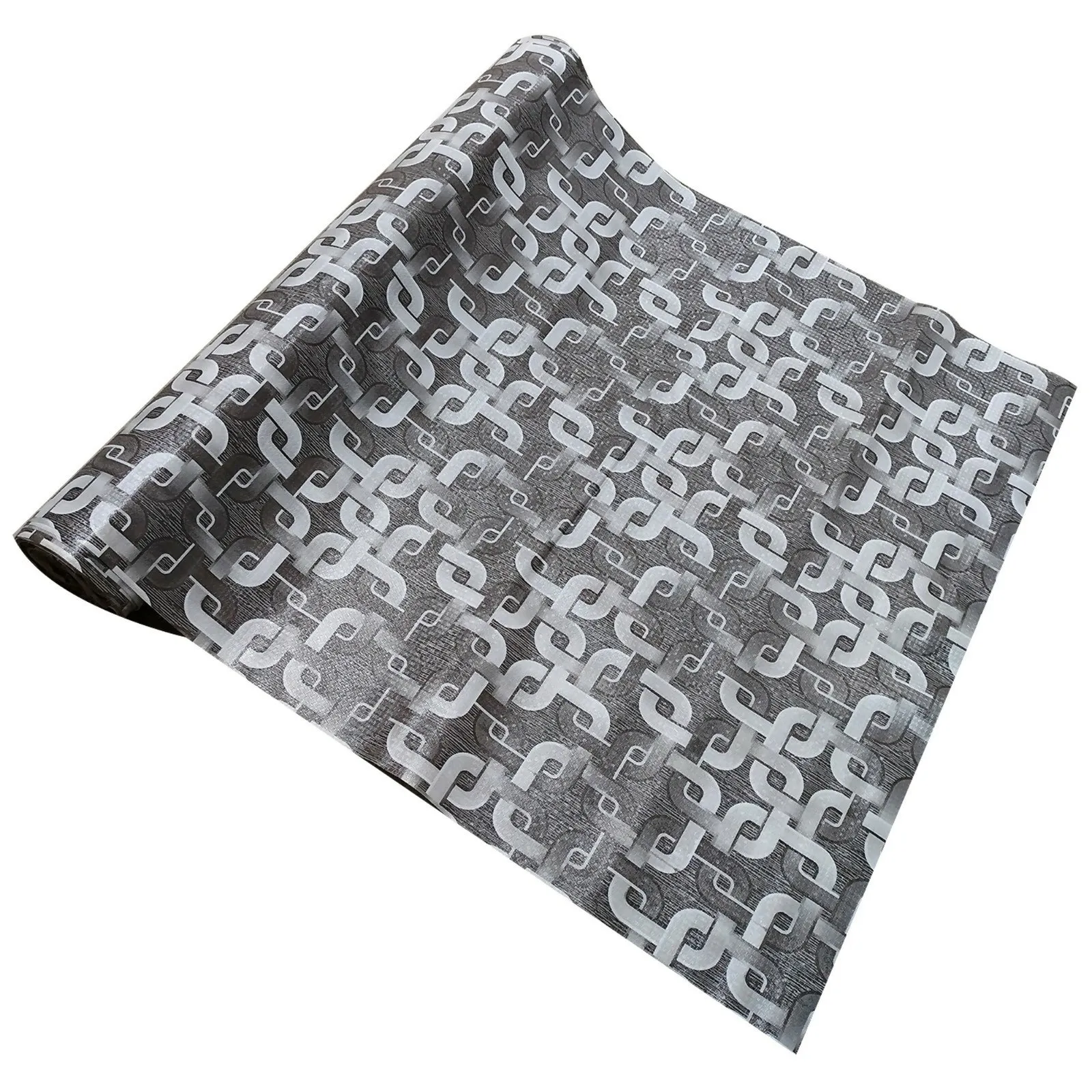 Mopak Décor ShelfLiner used for Wardrobe kitchen cabinet Drawer Slab Roll (Grey)