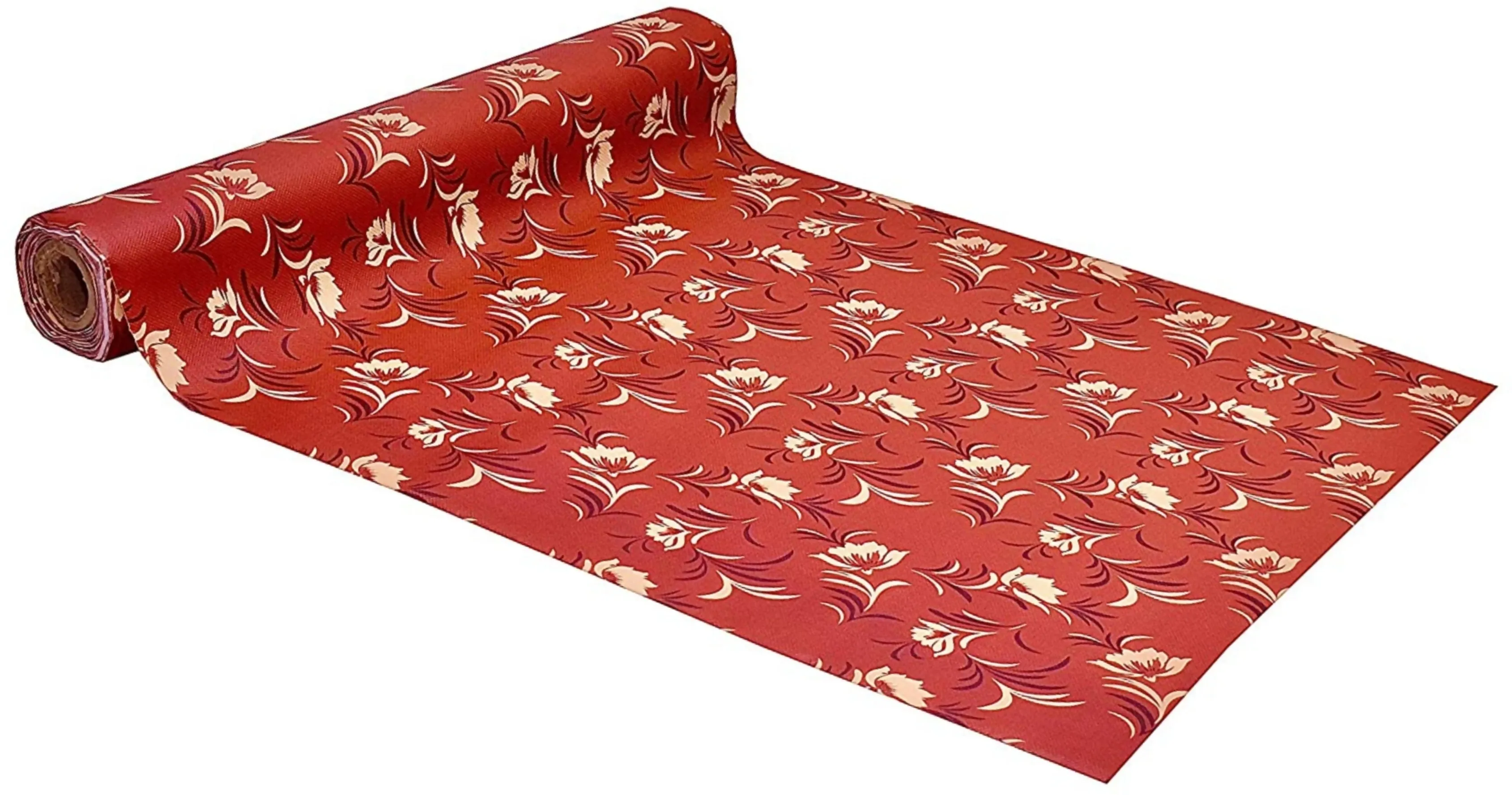 Mopak decor Polyester Solid Fridge Mat & Cover 50045 (Orange)