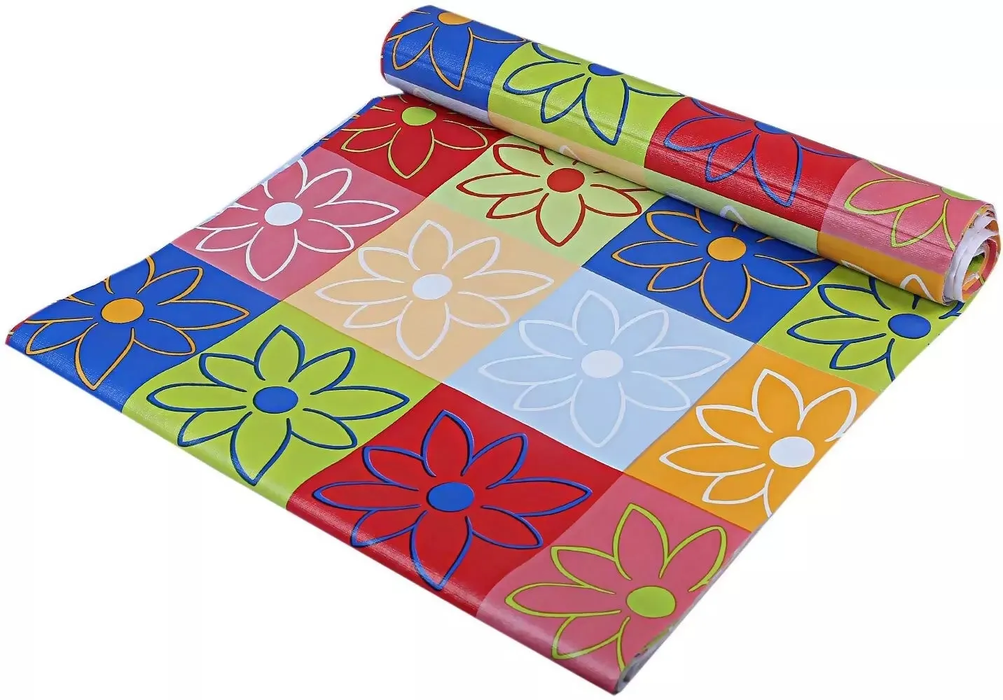 mopak decor Polyester Solid Fridge Mat & Cover 50045 (Red)