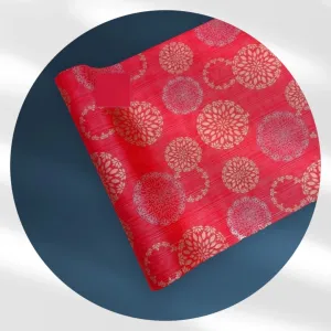 Mopak Decor Polyester Solid Fridge Mat & Cover - 50045 (Red)