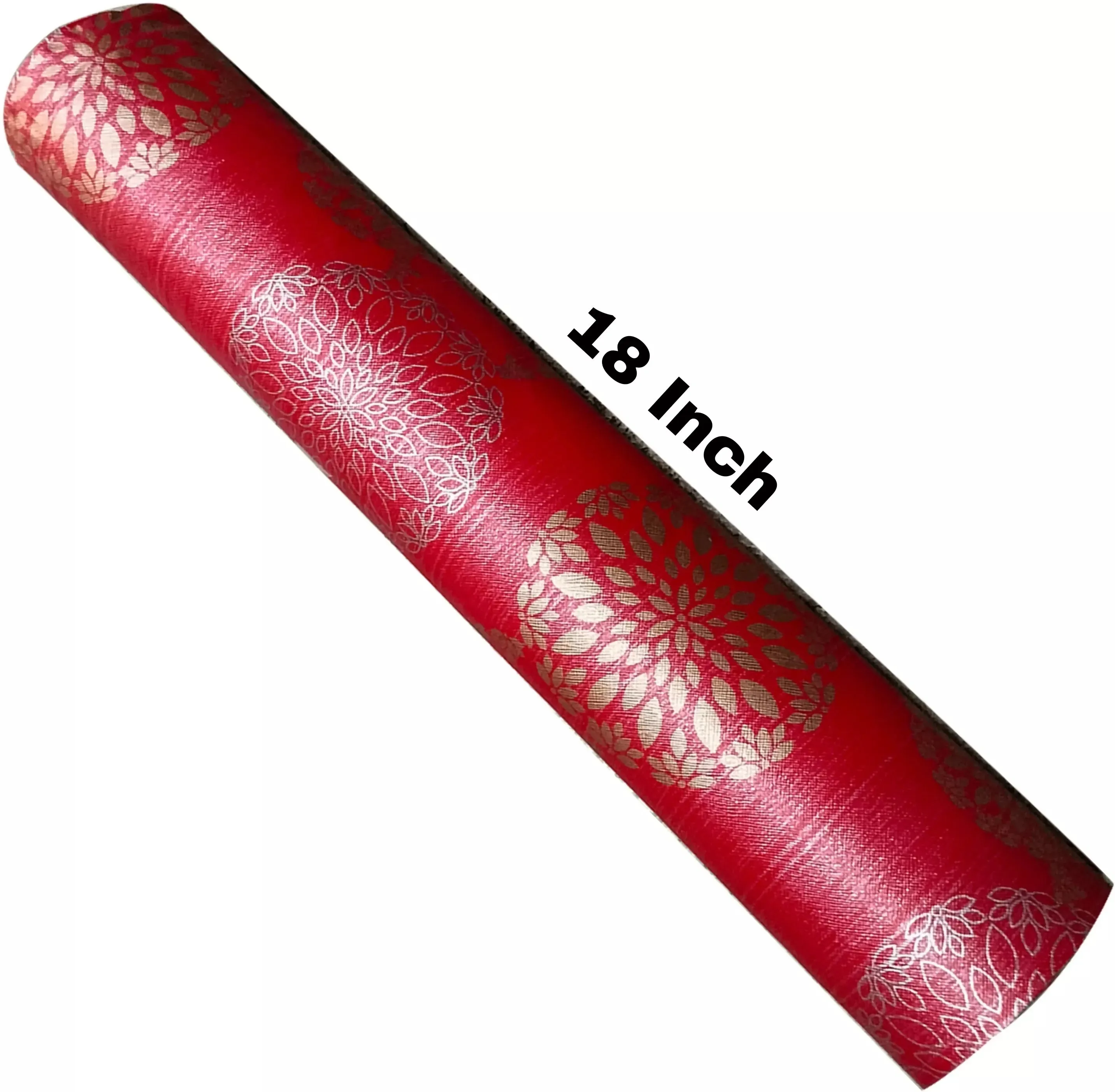 Mopak Decor Polyester Solid Fridge Mat & Cover - 50045 (Red)