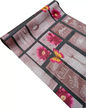 Mopak decor Polyester Solid Fridge Mat & Cover (Brown)
