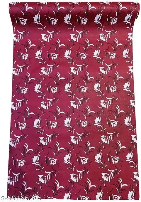 Mopak Decor Polyester Solid Fridge Mat & Cover - (Pink)