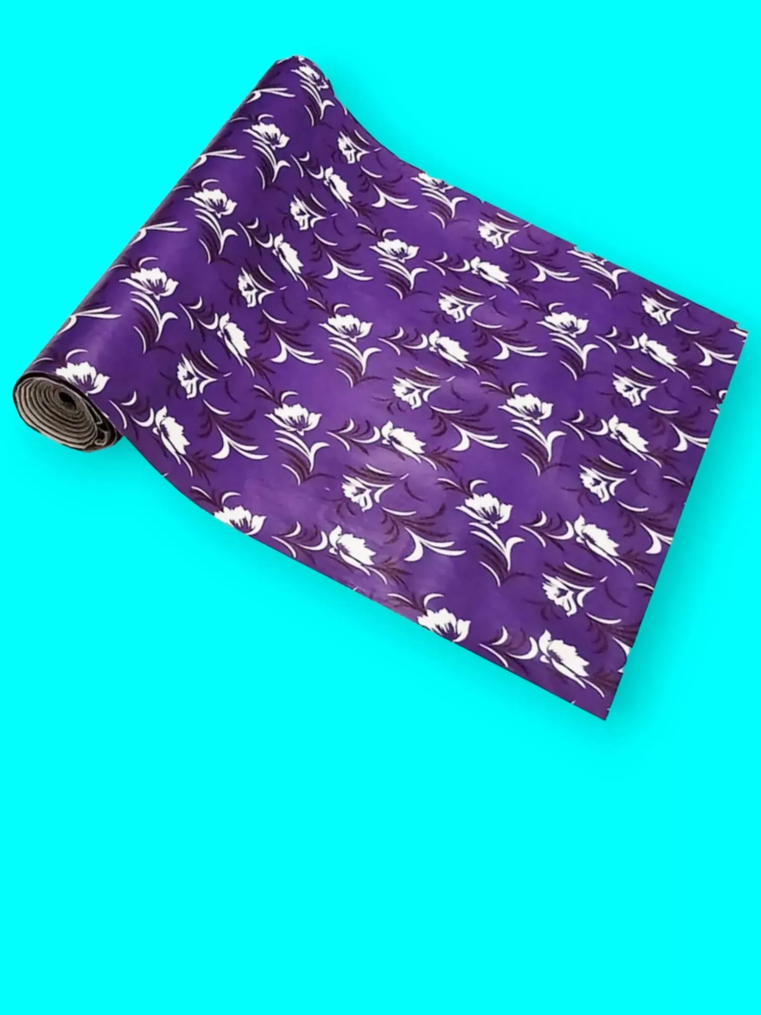 Mopak Decor Polyester Solid Fridge Mat & Cover - (Purple)