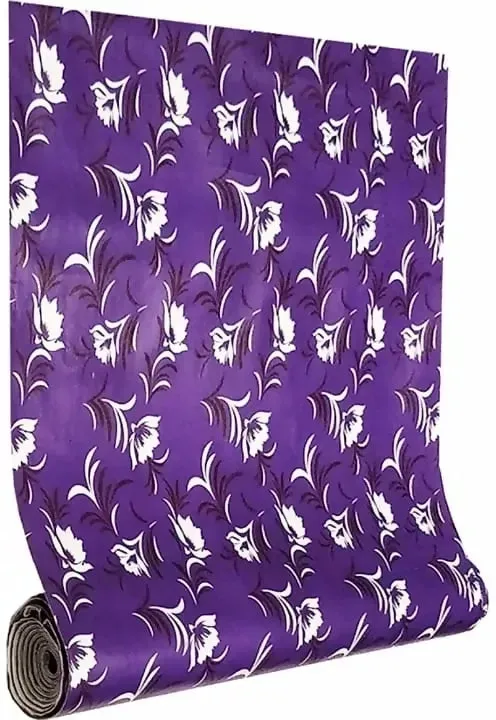 Mopak Decor Polyester Solid Fridge Mat & Cover - (Purple)