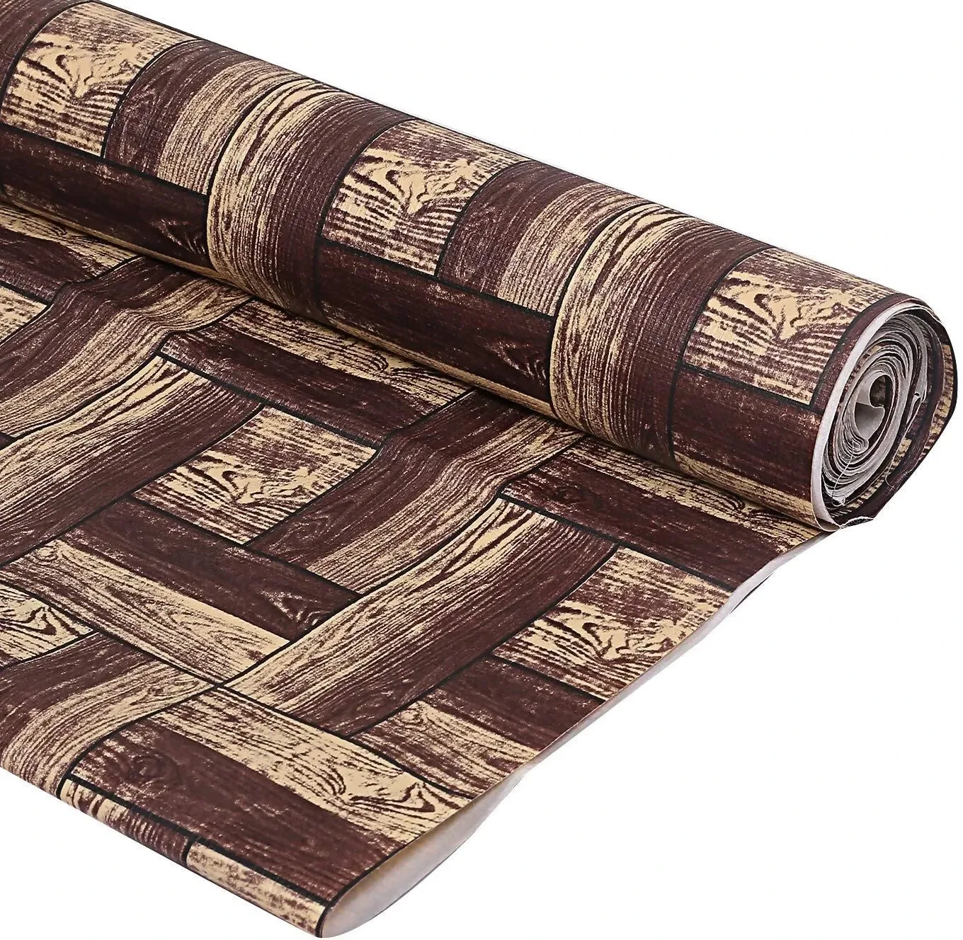 mopak decor Polyester Solid Fridge Mat & Cover50045(Brown)