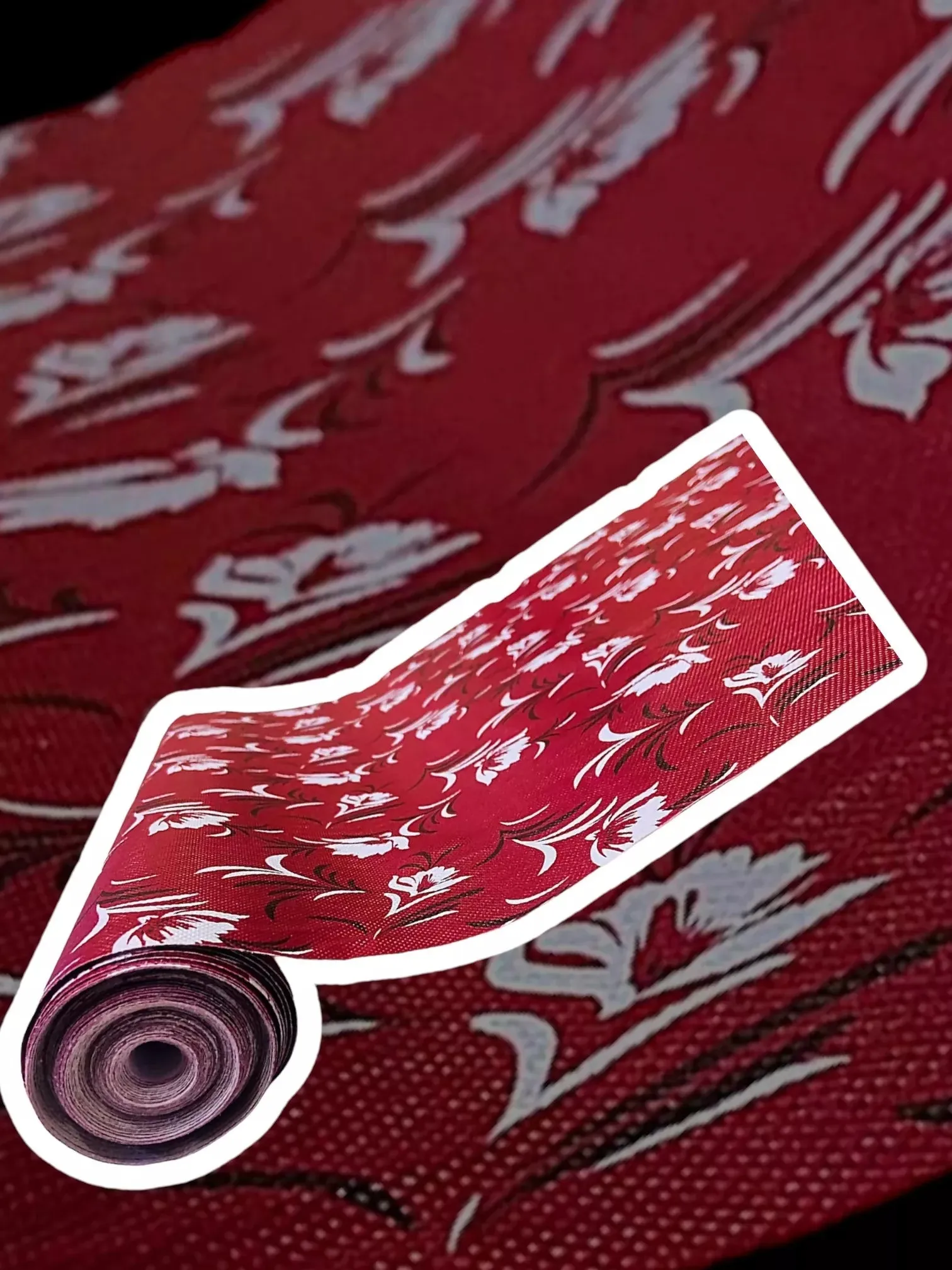 Mopak Decor Shelf Liner 6M used for Wardrobe kitchen cabinet Drawer Slab Roll - ( 45x600cm, Pink Nalni)