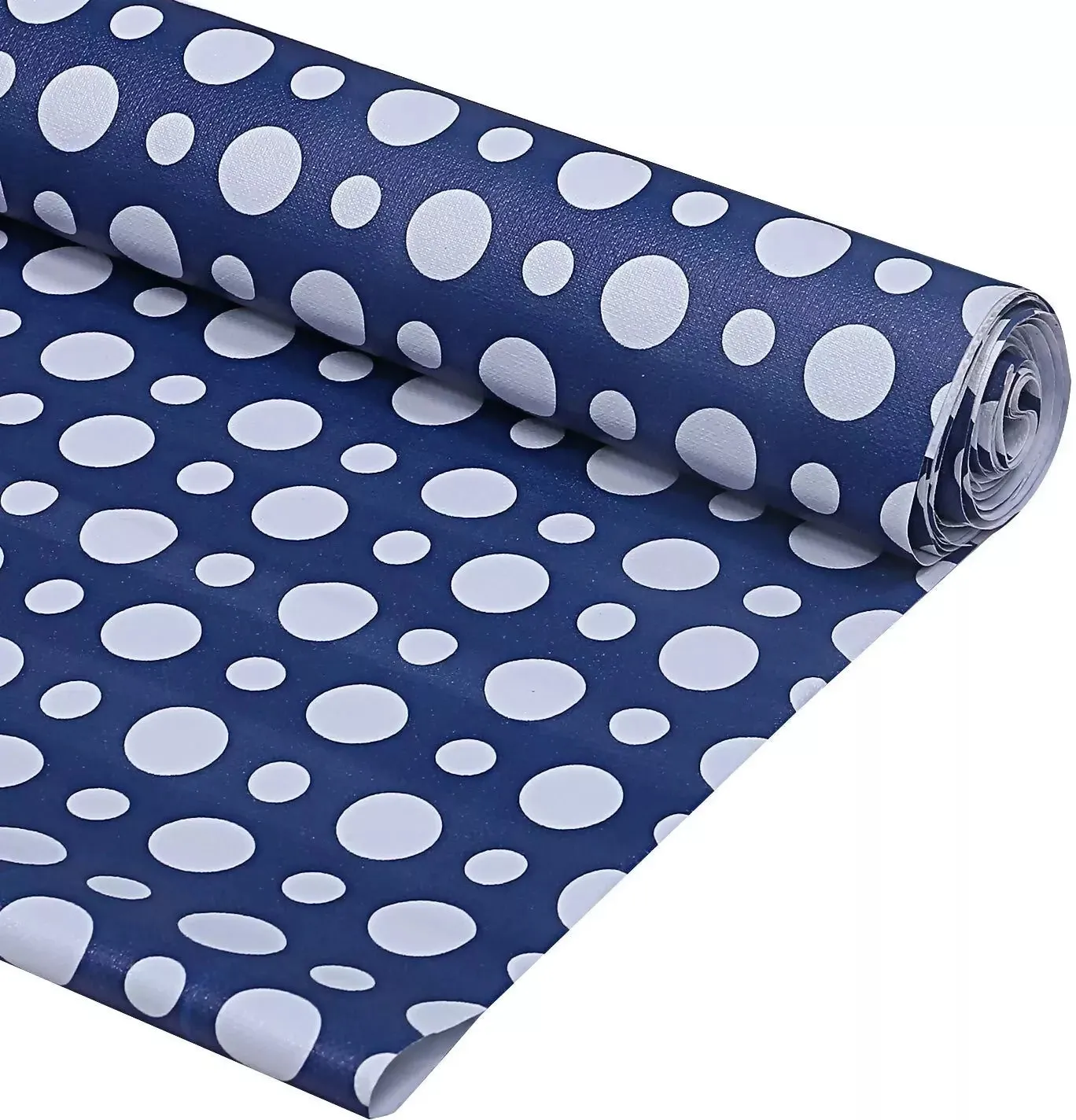 Mopak Decor ShelfLiner used for Wardrobe kitchen cabinet Drawer Slab Roll (Blue Dot)
