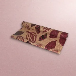 Mopak Decor ShelfLiner used for Wardrobe kitchen cabinet Drawer Slab Roll (Brown Black Leaf)