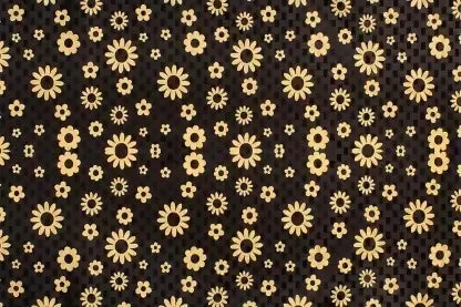 Mopak Decor ShelfLiner used for Wardrobe kitchen cabinet Drawer Slab Roll (Brown Flower)