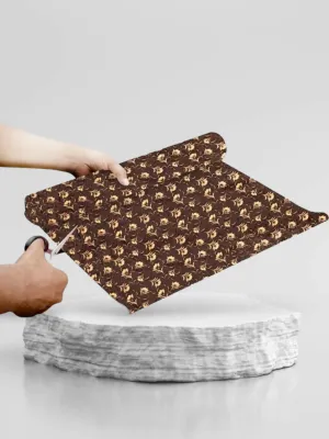 Mopak Decor ShelfLiner used for Wardrobe kitchen cabinet Drawer Slab Roll (Brown Nalni)