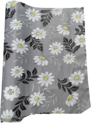 Mopak Decor ShelfLiner used for Wardrobe kitchen cabinet Drawer Slab Roll (Grey Flower)