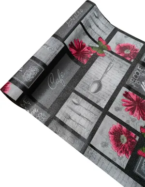 Mopak Decor ShelfLiner used for Wardrobe kitchen cabinet Drawer Slab Roll (Grey Paris)
