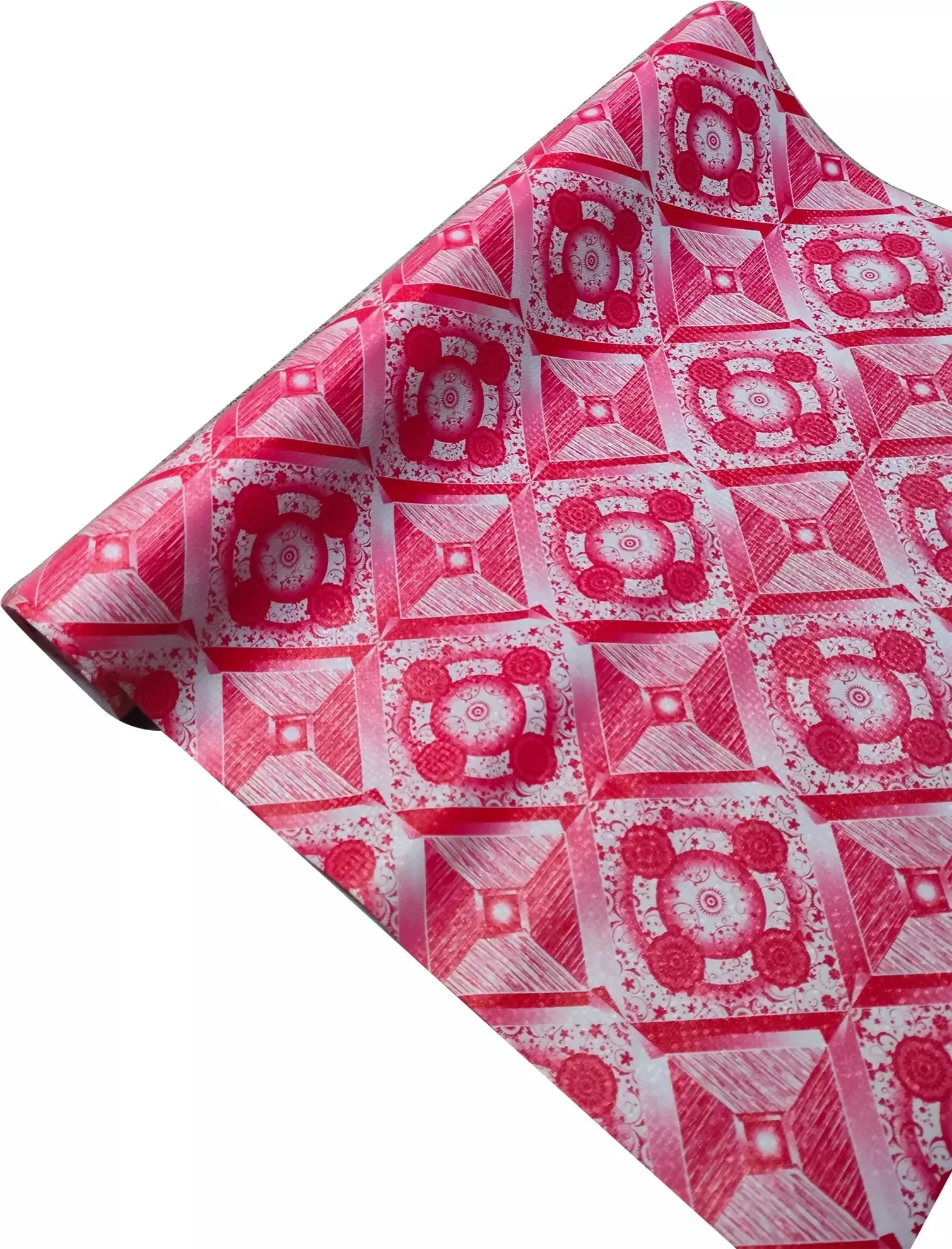 Mopak Decor ShelfLiner used for Wardrobe kitchen cabinet Drawer Slab Roll (Pink Round Box)