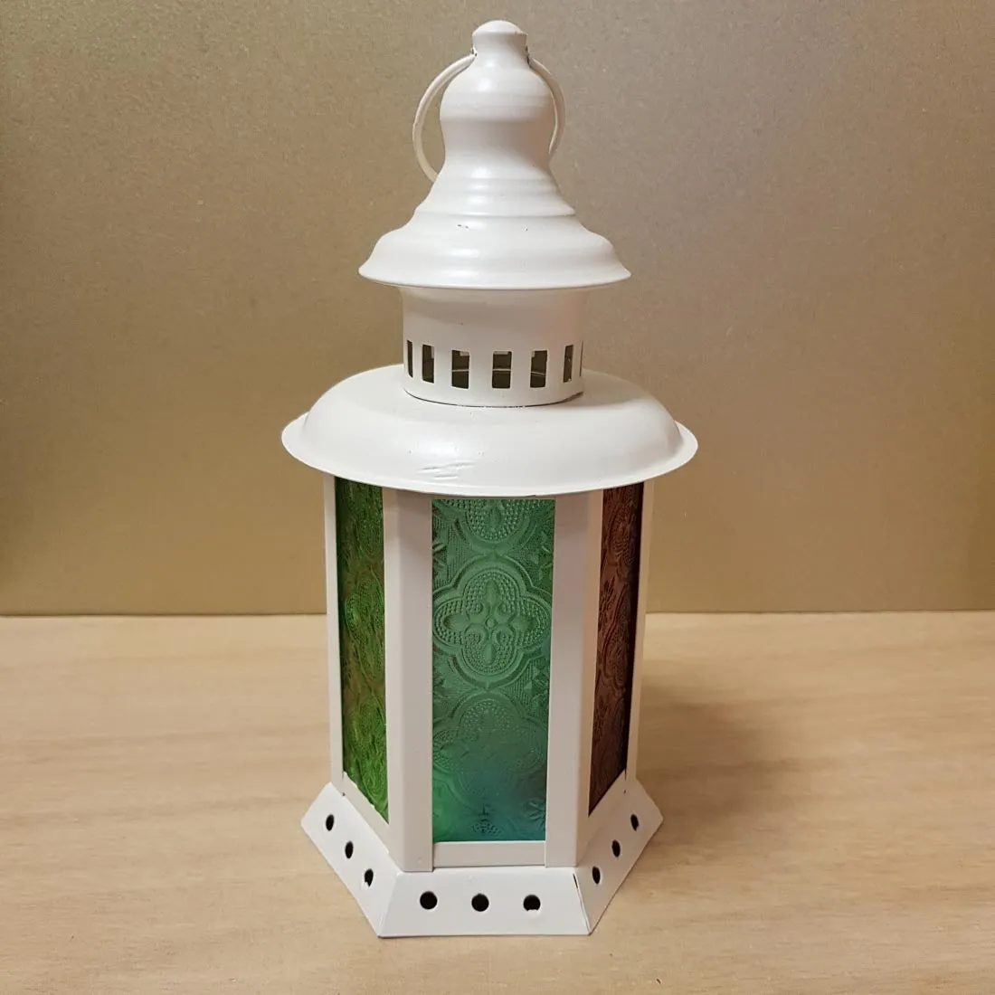 Moroccan Hexagonal White Lantern