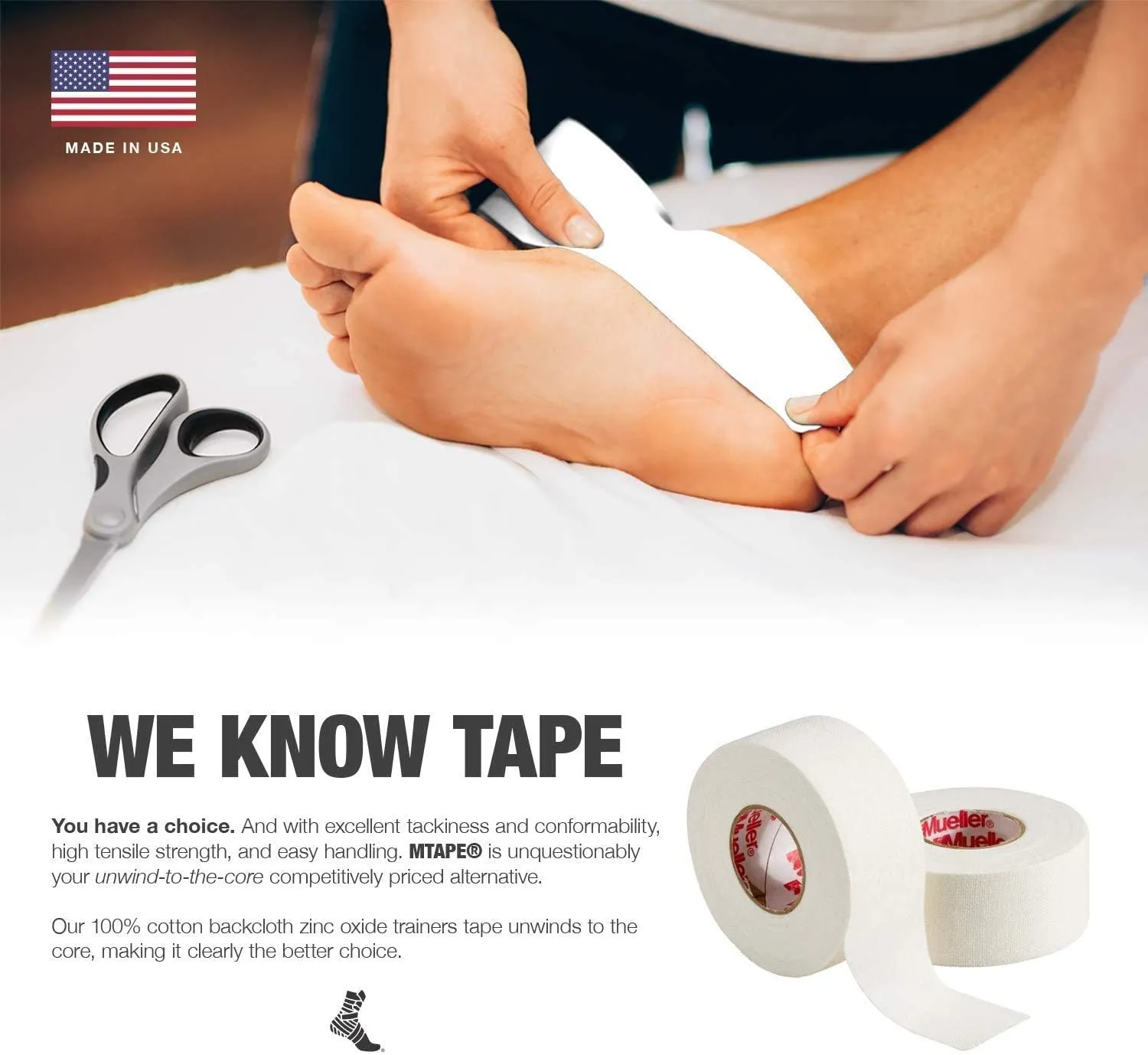 MUELLER Sports Medicine MTape Rolls Team Pack, Quality Athletic Tape, Easy to Tear for Fast & Effective Taping, 1.5" x 10 Yards Per Roll, 32 Rolls