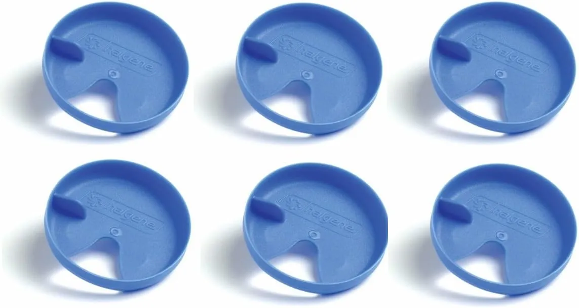 Nalgene Easy Sipper Blue Wide Mouth Water Bottle Splash Guard Insert (6-Pack)