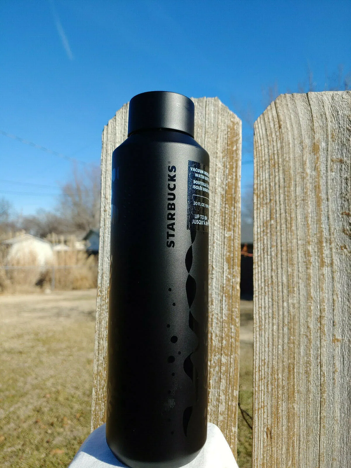 New Starbucks 2020 Black WATER BOTTLE Tumbler Vacuum Insulated 20oz Mermaid