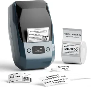 NIIMBOT M2 2 Inch Thermal Transfer Label Maker, 300DPI Bluetooth Label Printer, Label Maker Machine for Office, Garden, Lab, Outdoor Equipment, Cable, Jewelry, 8-10 Years Duration for Label No Fade