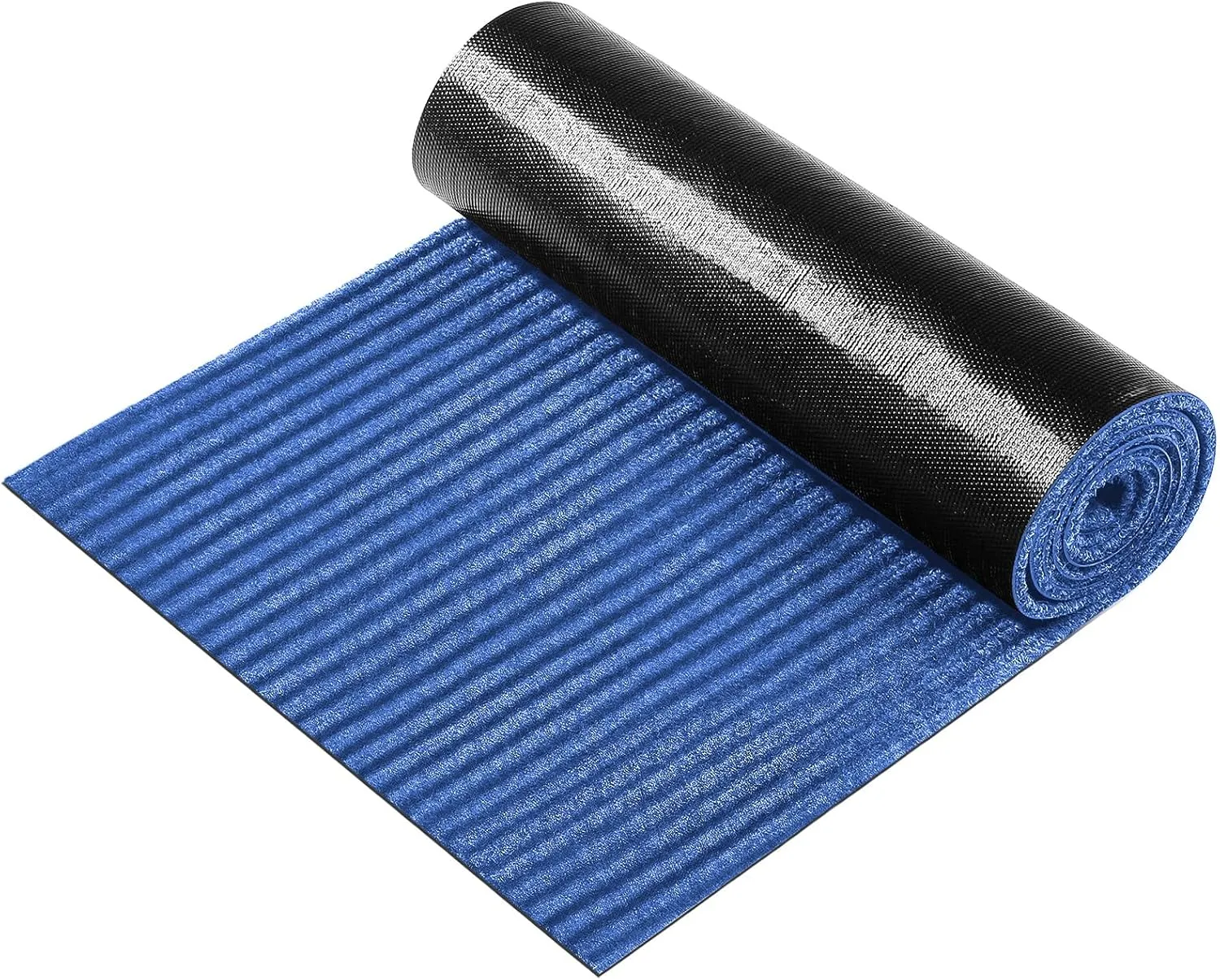 Nuanchu Large Semi Finished Outdoor Mat 16 x 79 Inch Narrow Door Mat Non Slip Boot Rugs Waterproof Carpet Roll for Bathroom Entryway Indoor Outdoor(Blue,1 Roll)