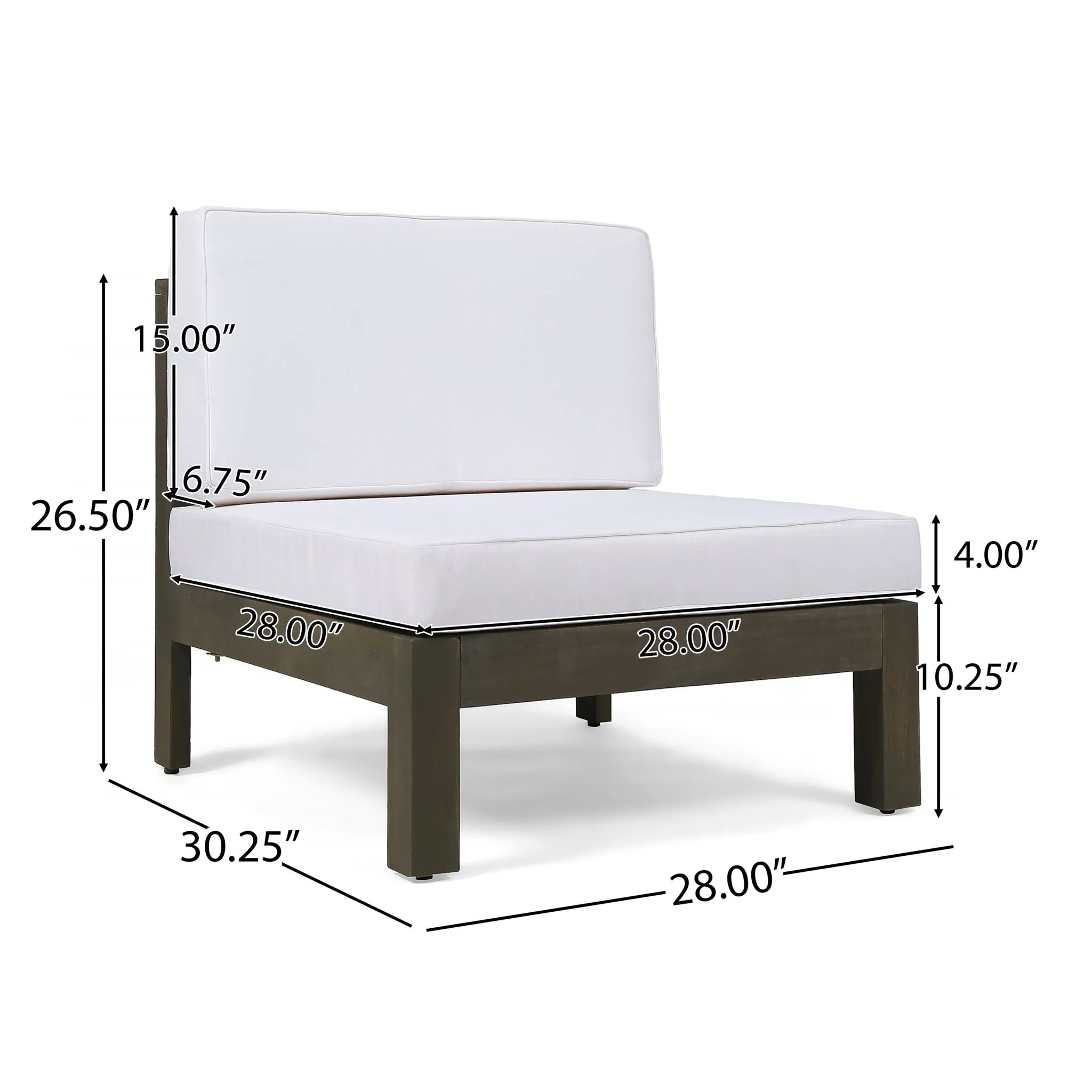 Oana - Armless Chair