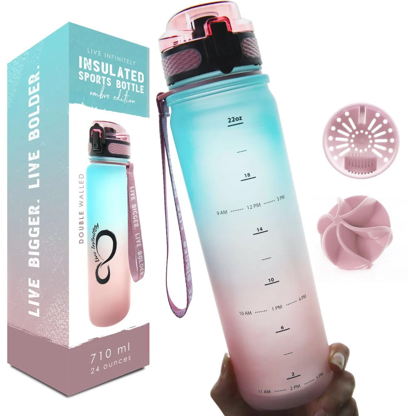Ombré 24oz Insulated Sports Bottle
