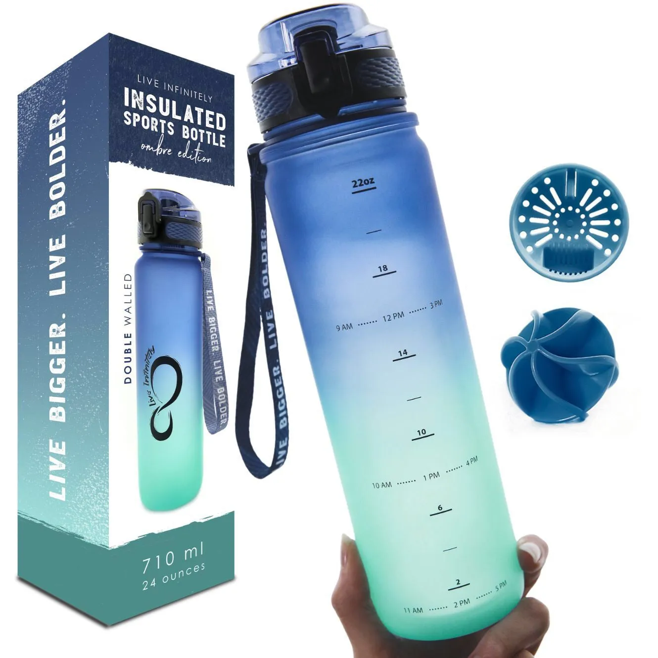 Ombré 24oz Insulated Sports Bottle