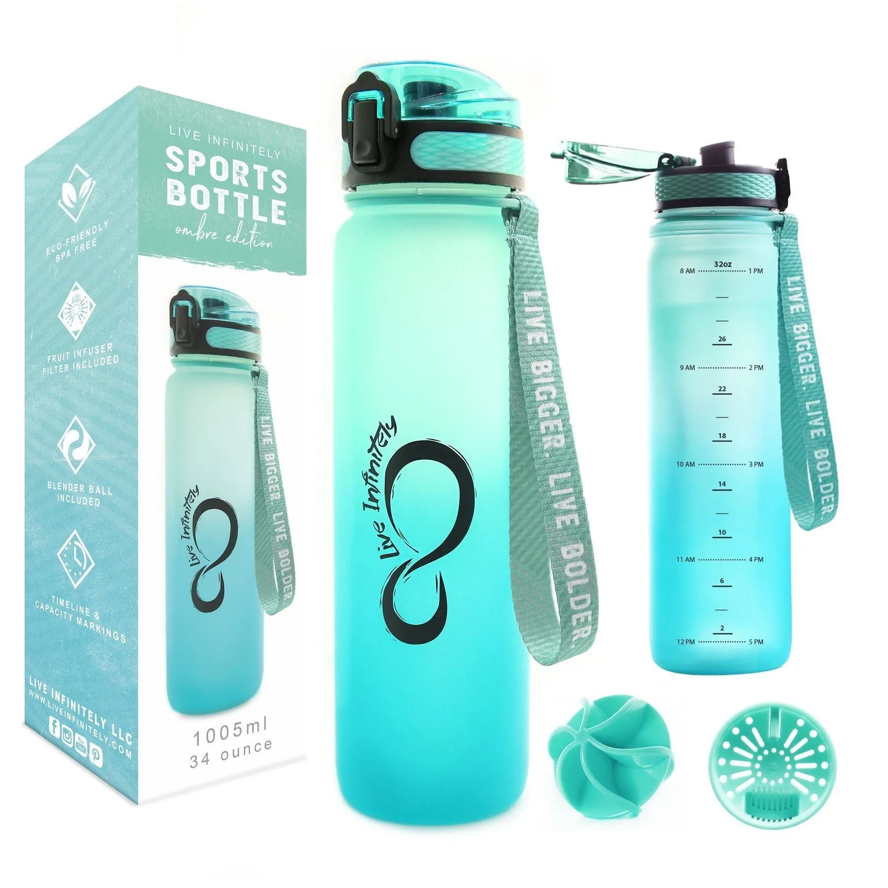 Ombré 24oz Insulated Sports Bottle