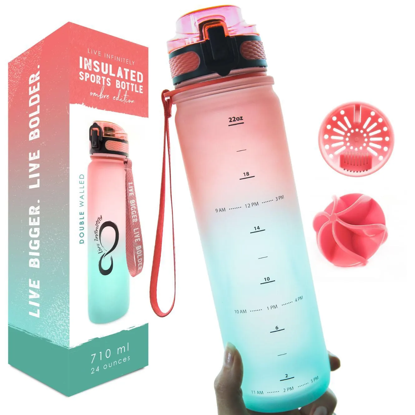 Ombré 24oz Insulated Sports Bottle