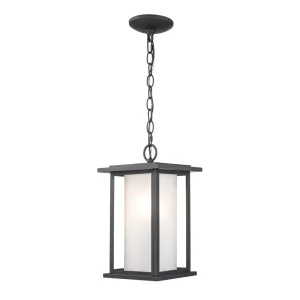 One Light Hanging Lantern in Black