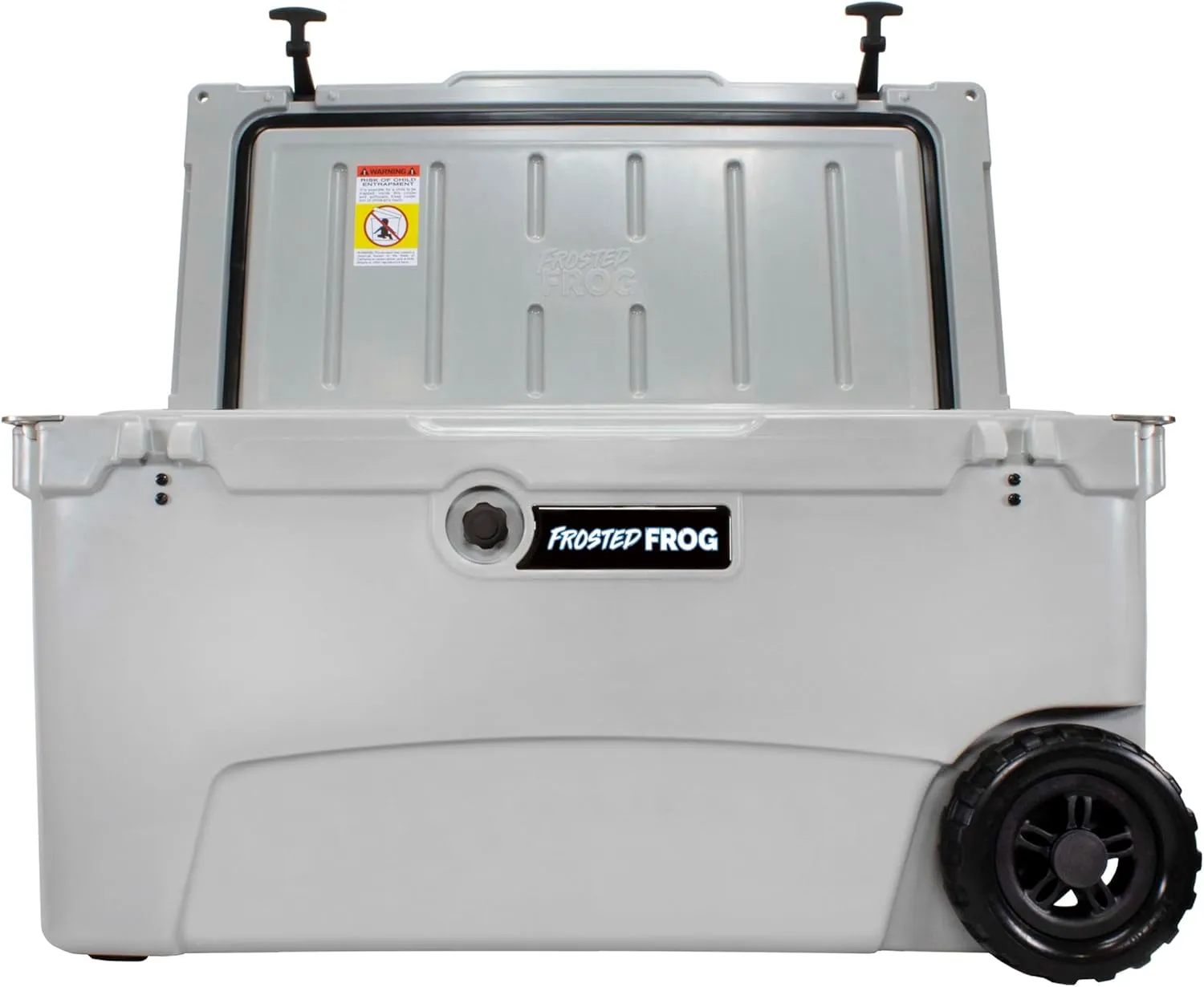 Original 110 Quart Ice Chest Heavy Duty High Performance Roto-Molded Commercial Grade Insulated Cooler with Wheels