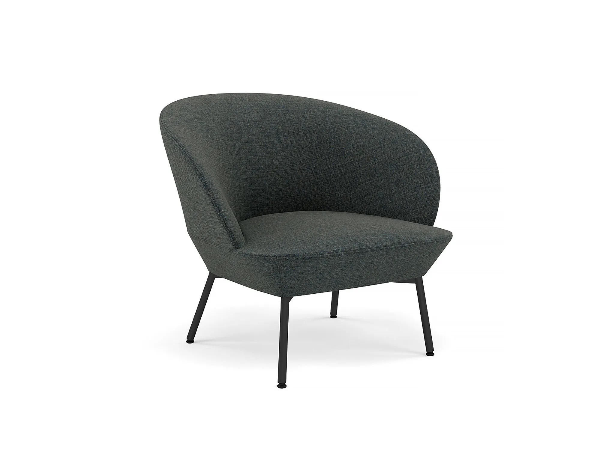 Oslo Lounge Chair with Tube Base