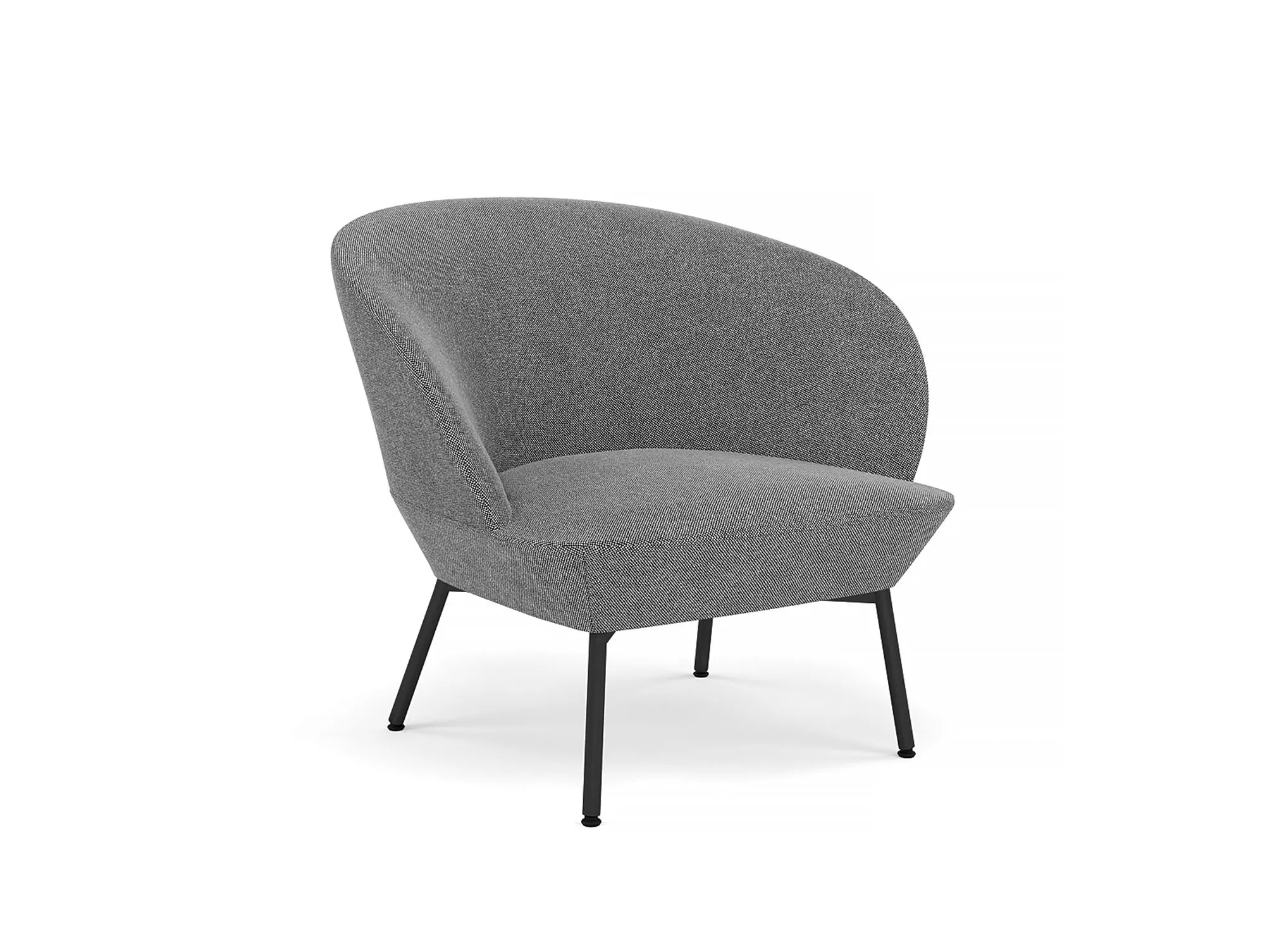 Oslo Lounge Chair with Tube Base