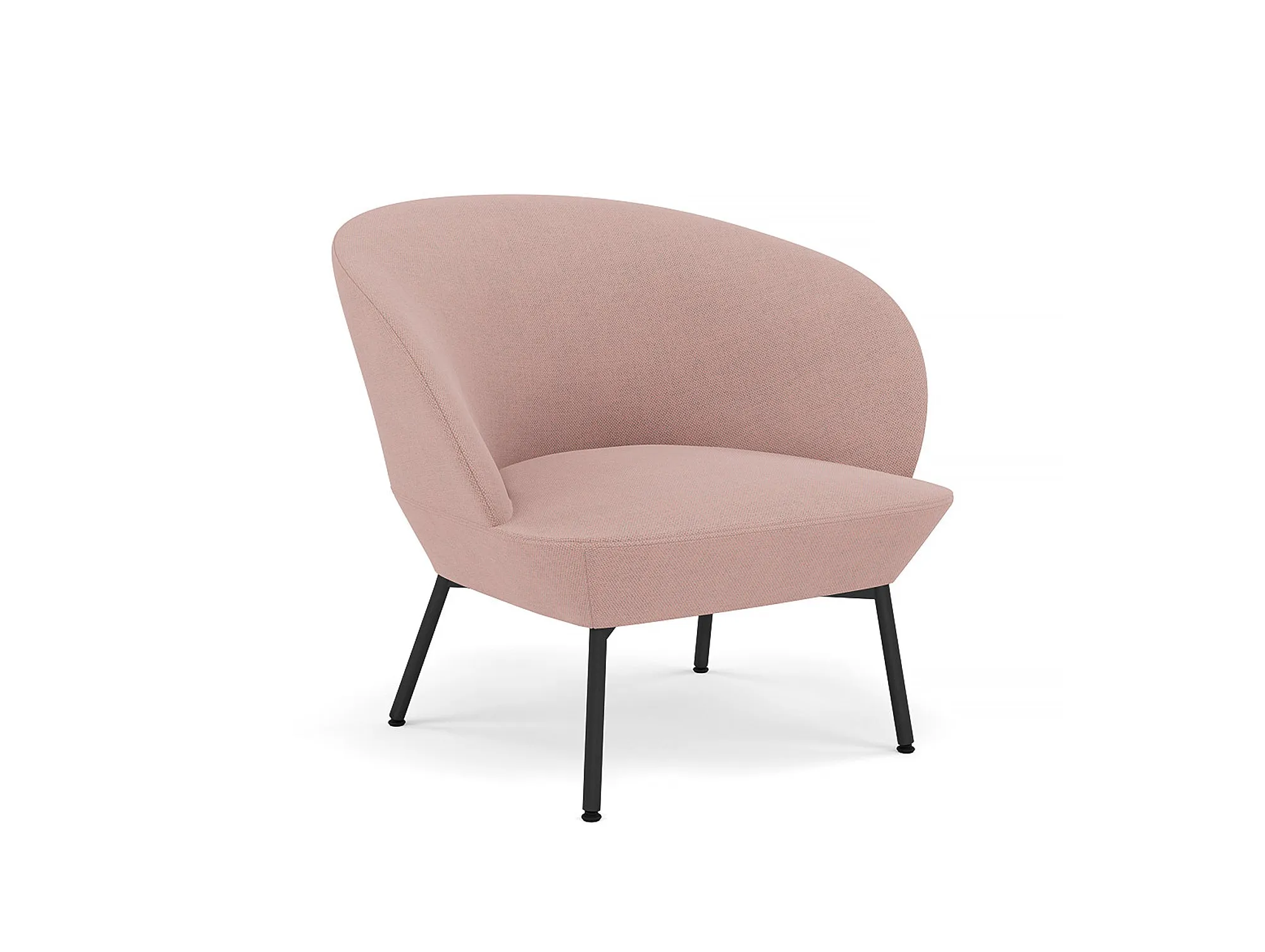 Oslo Lounge Chair with Tube Base