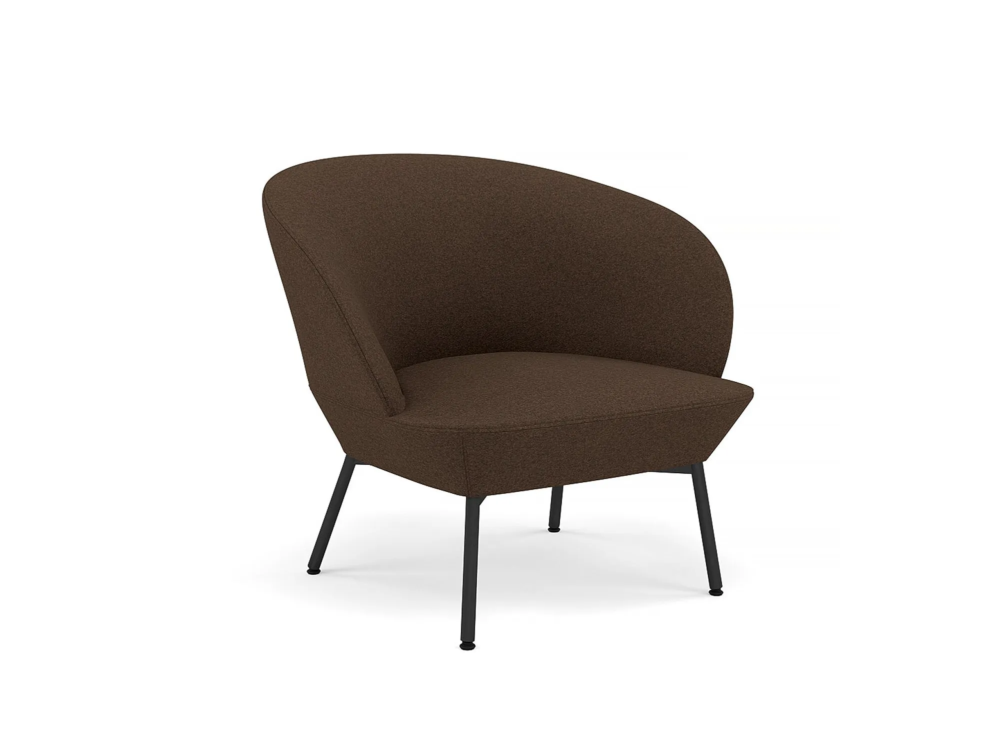 Oslo Lounge Chair with Tube Base