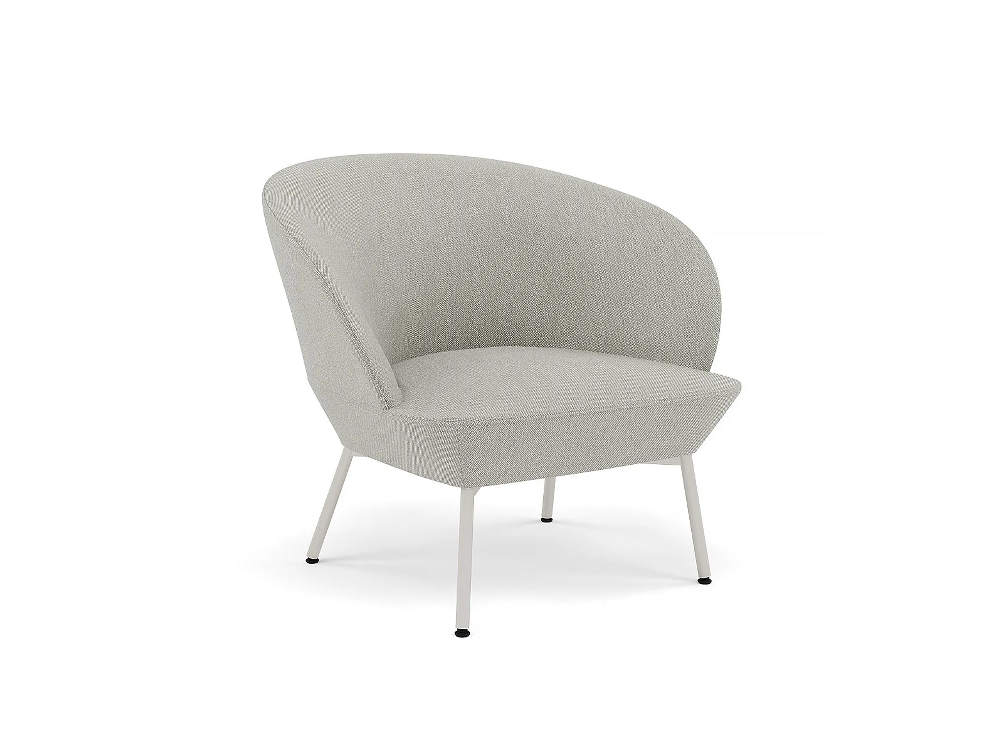 Oslo Lounge Chair with Tube Base
