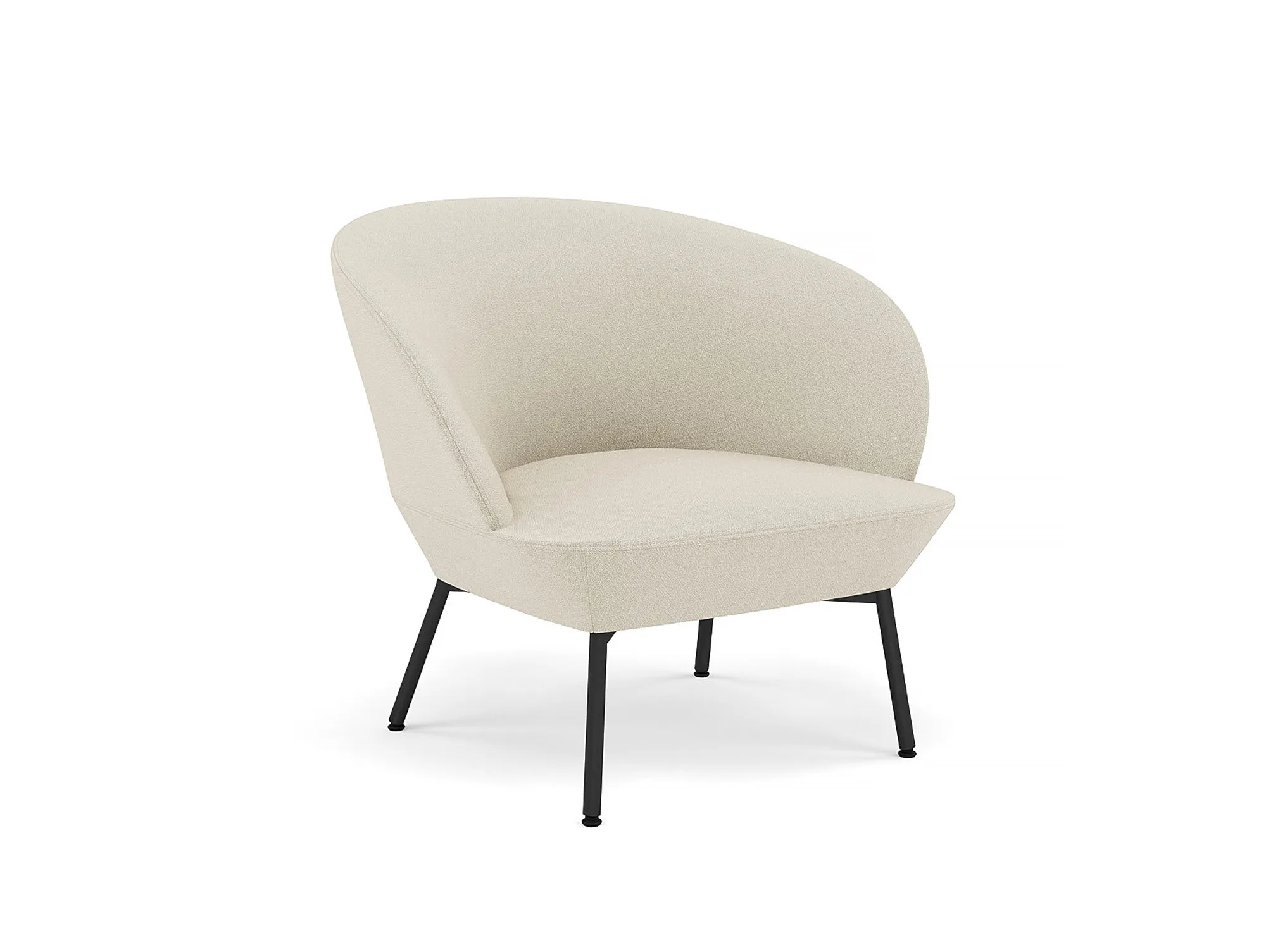 Oslo Lounge Chair with Tube Base