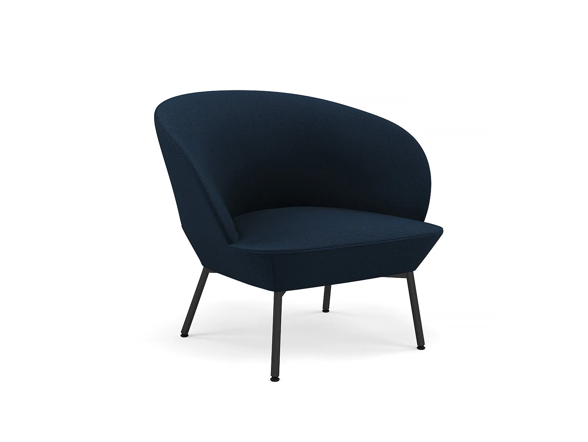 Oslo Lounge Chair with Tube Base