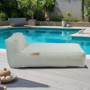Outdoor Bean Bag Bed Lounger Chair for Pool, Comfy Foam Lazy Patio Sofa Furniture, Water-Resistant Outside Couch, Outdoor Day Beds Sofa for Pool, Patio, Deck (Light Green, 70.86 inch)