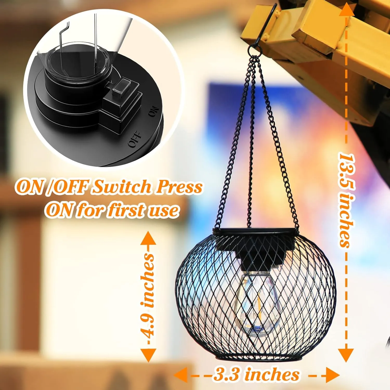 Outdoor Garden Metal Hanging Lights